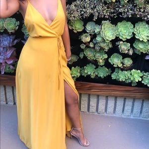 Beautiful mustard dress